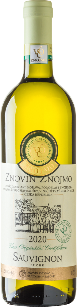 Znovin Znojmo - Sauvignon - VOC Znojmo 2020